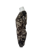 Vestido animal print verde - Shoulder