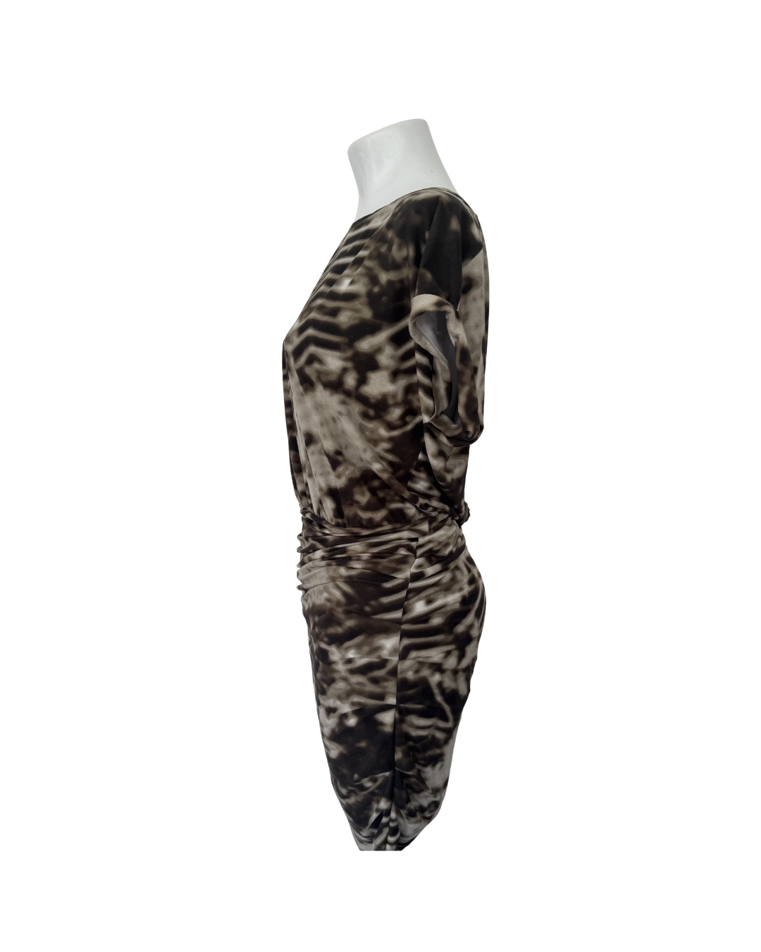Vestido animal print verde - Shoulder