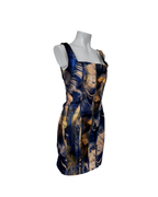 Vestido mini con tirantes azul y amarillo - Pretty Little Things