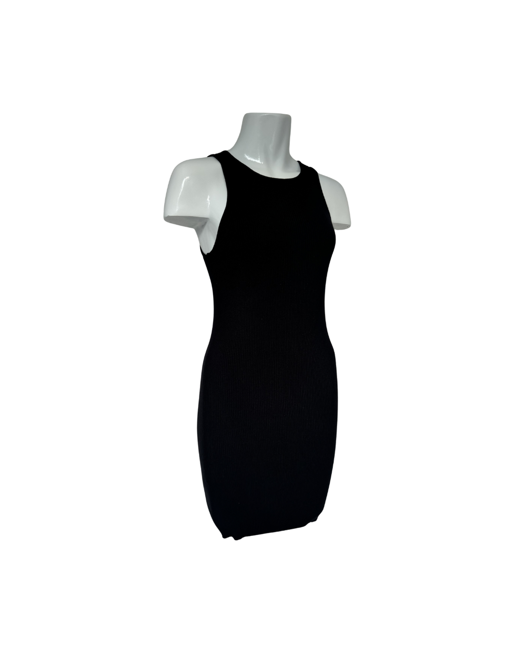 Vestido de punto corto negro - Mango