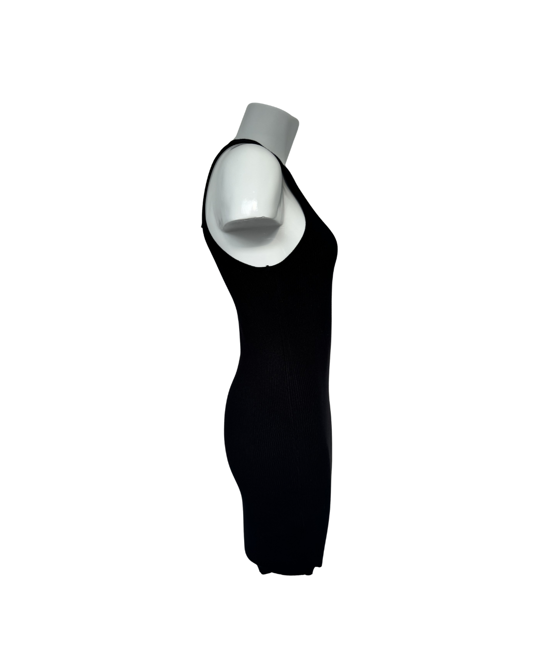 Vestido de punto corto negro - Mango