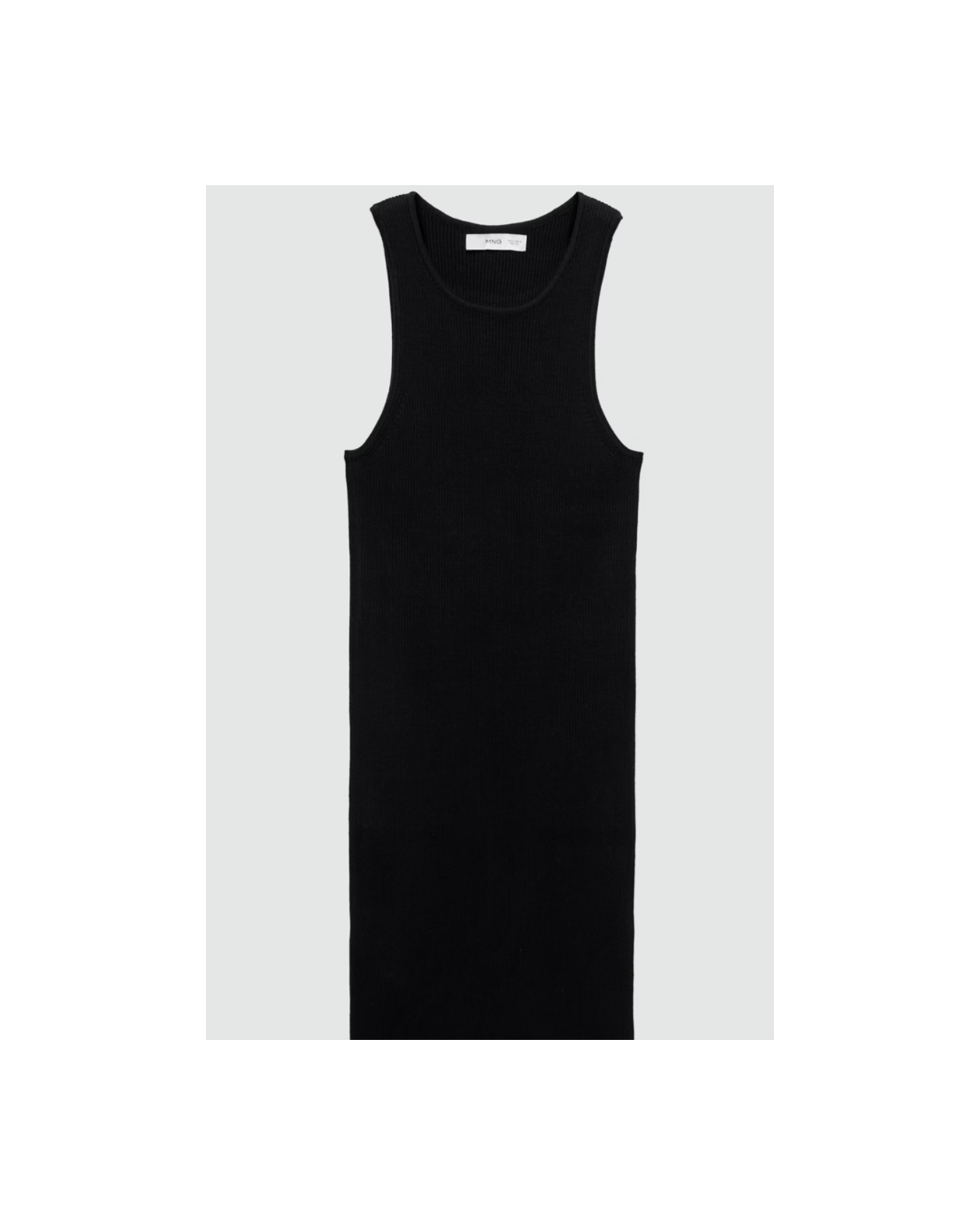 Vestido de punto corto negro - Mango
