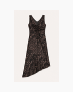 Vestido midi sin mangas animal print All Saints