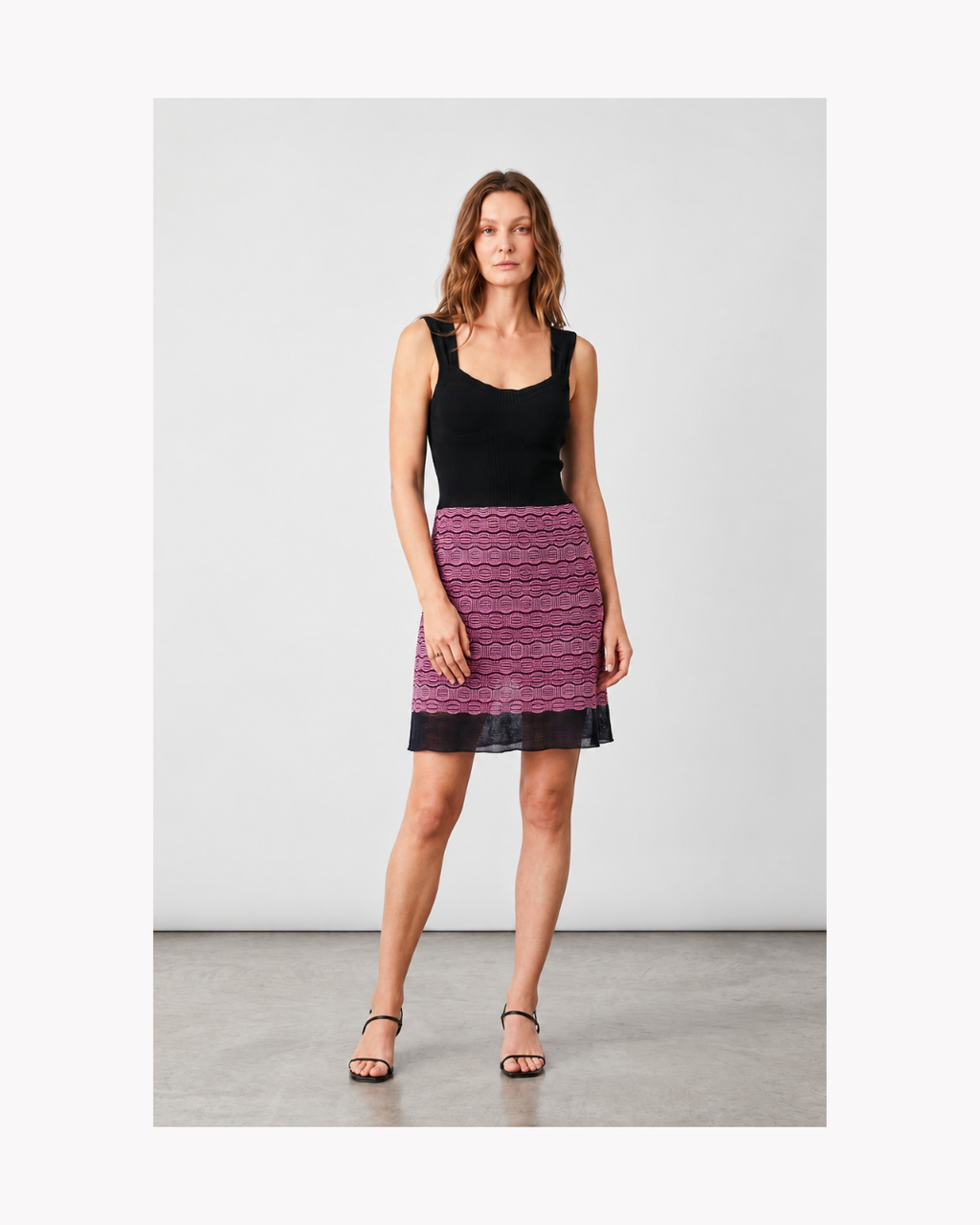 Vestido tejido sin mangas negro - Missoni