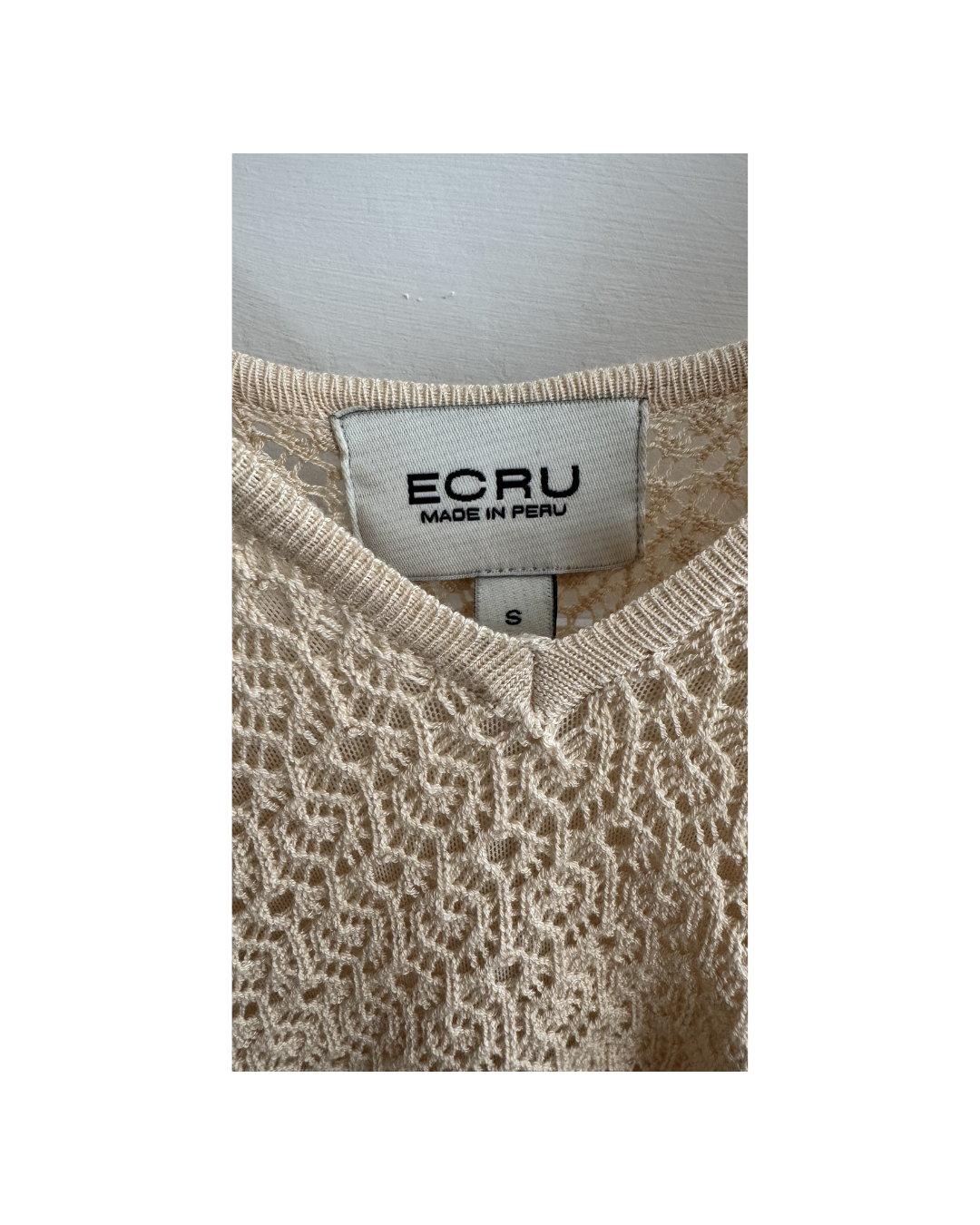 Vestido de lino sin mangas hueso - Ecru