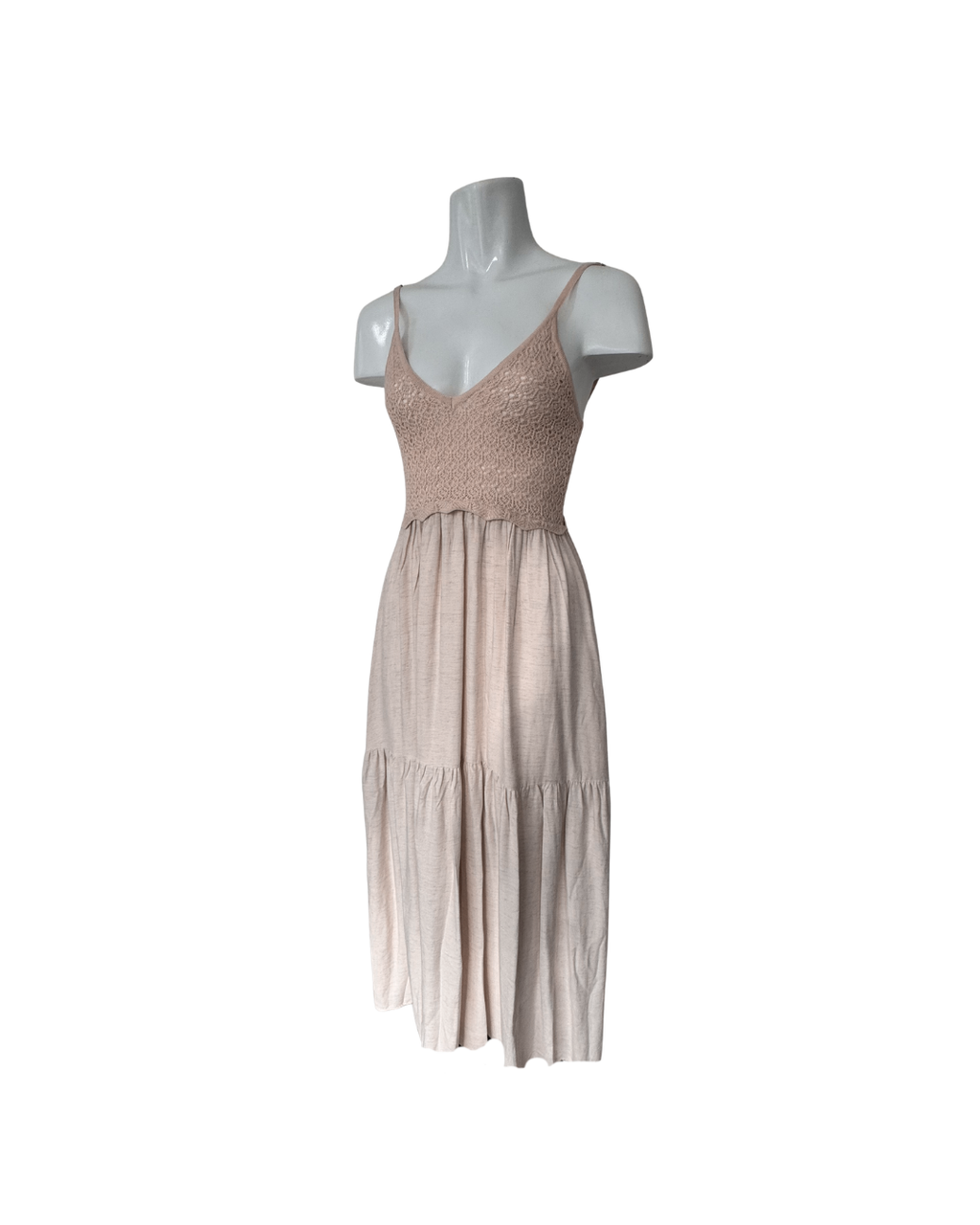 Vestido de lino sin mangas hueso - Ecru
