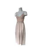Vestido de lino sin mangas hueso - Ecru