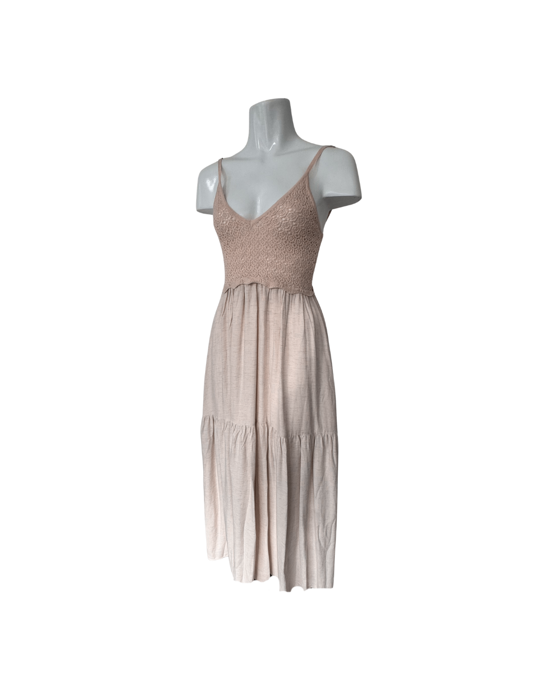 Vestido de lino sin mangas hueso - Ecru