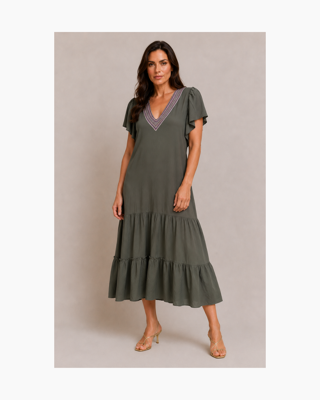 Maxivestido verde - Permuta
