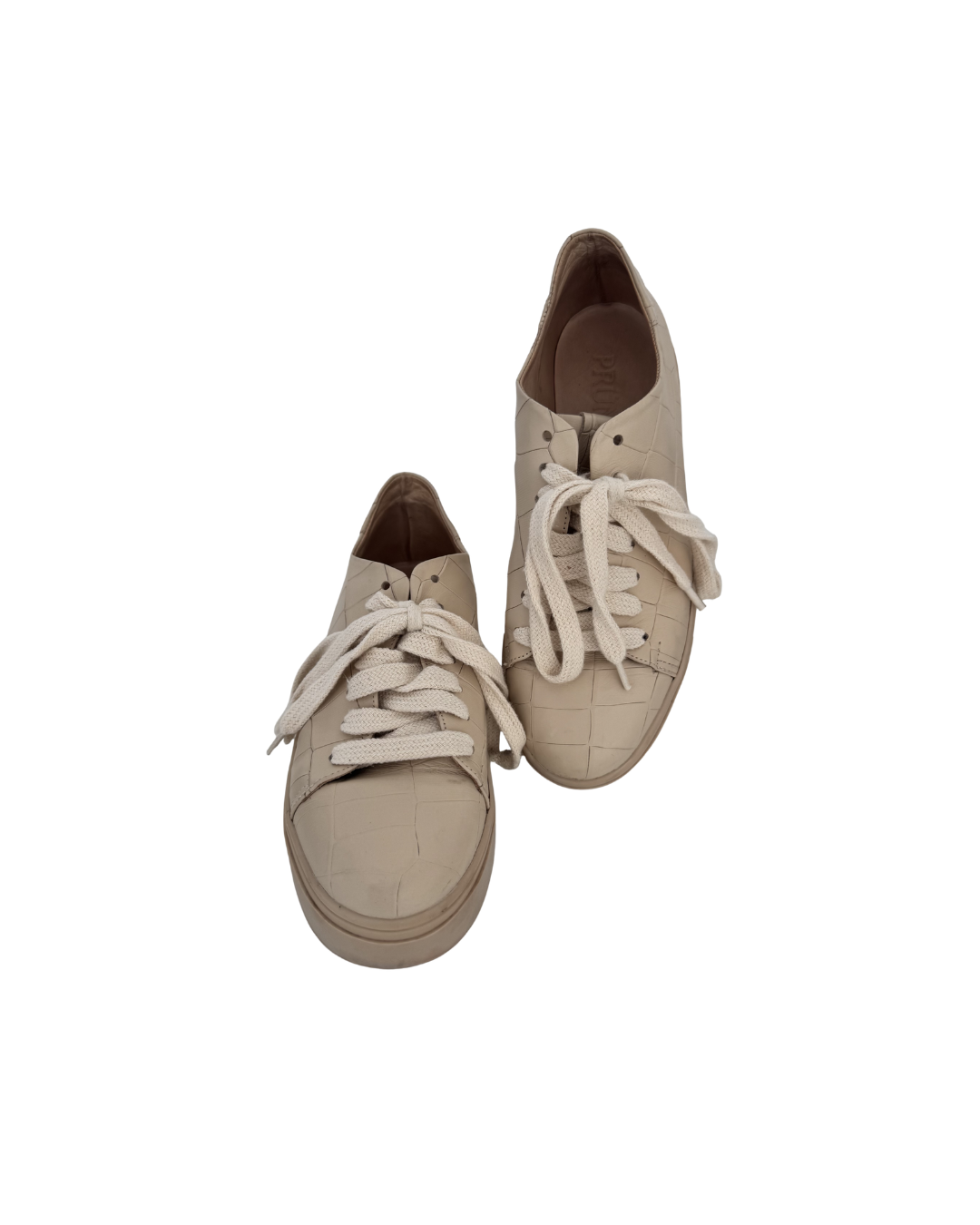 Zapatillas de cuero nude - Prune