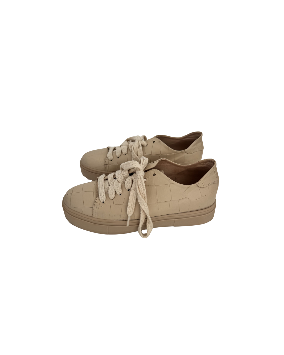 Zapatillas de cuero nude - Prune