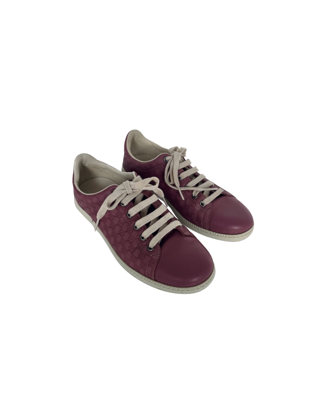 Zapatillas de cuero rosado - Gucci