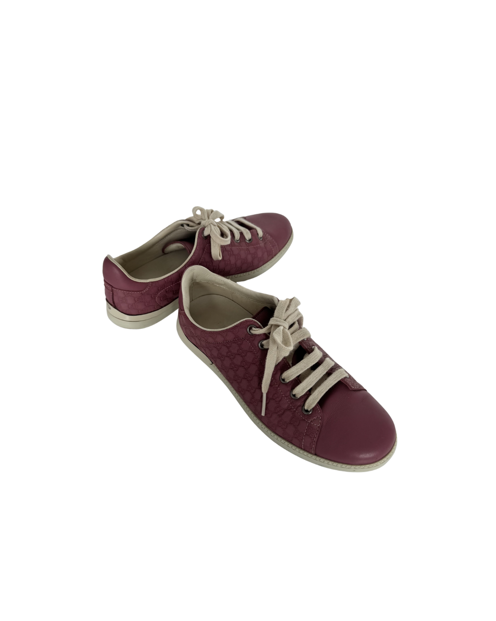 Zapatillas de cuero rosado - Gucci