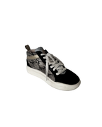 Zapatillas negro y animal print - Johanna Zaraza