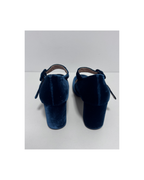 Zapatos terciopelo turquesa - Elisa Rivera
