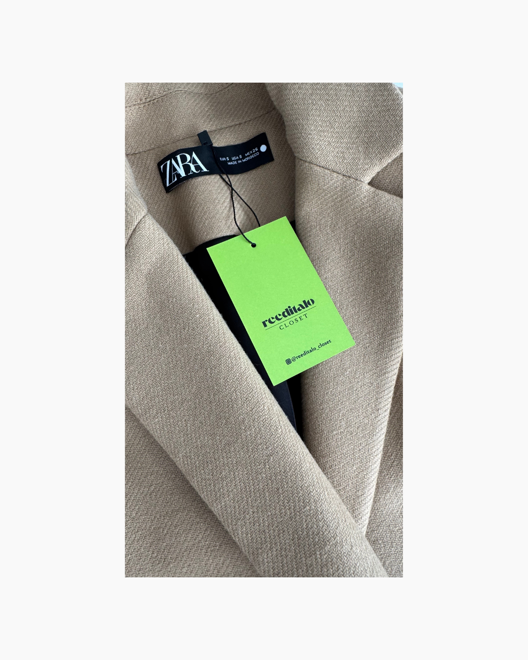 Abrigo largo Mantecco color camel - Zara